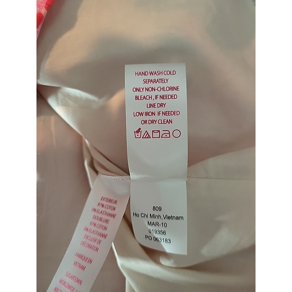 Lilly Pulitzer Sidonie Stretch Shift Dress Size 8 Pink So Clawsome Crab Resort - Picture 14 of 15